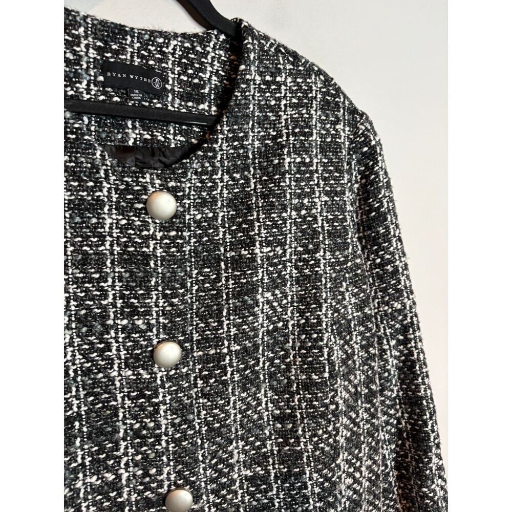 Ryan Wythe black and white tweed blazer - Picture 3 of 5